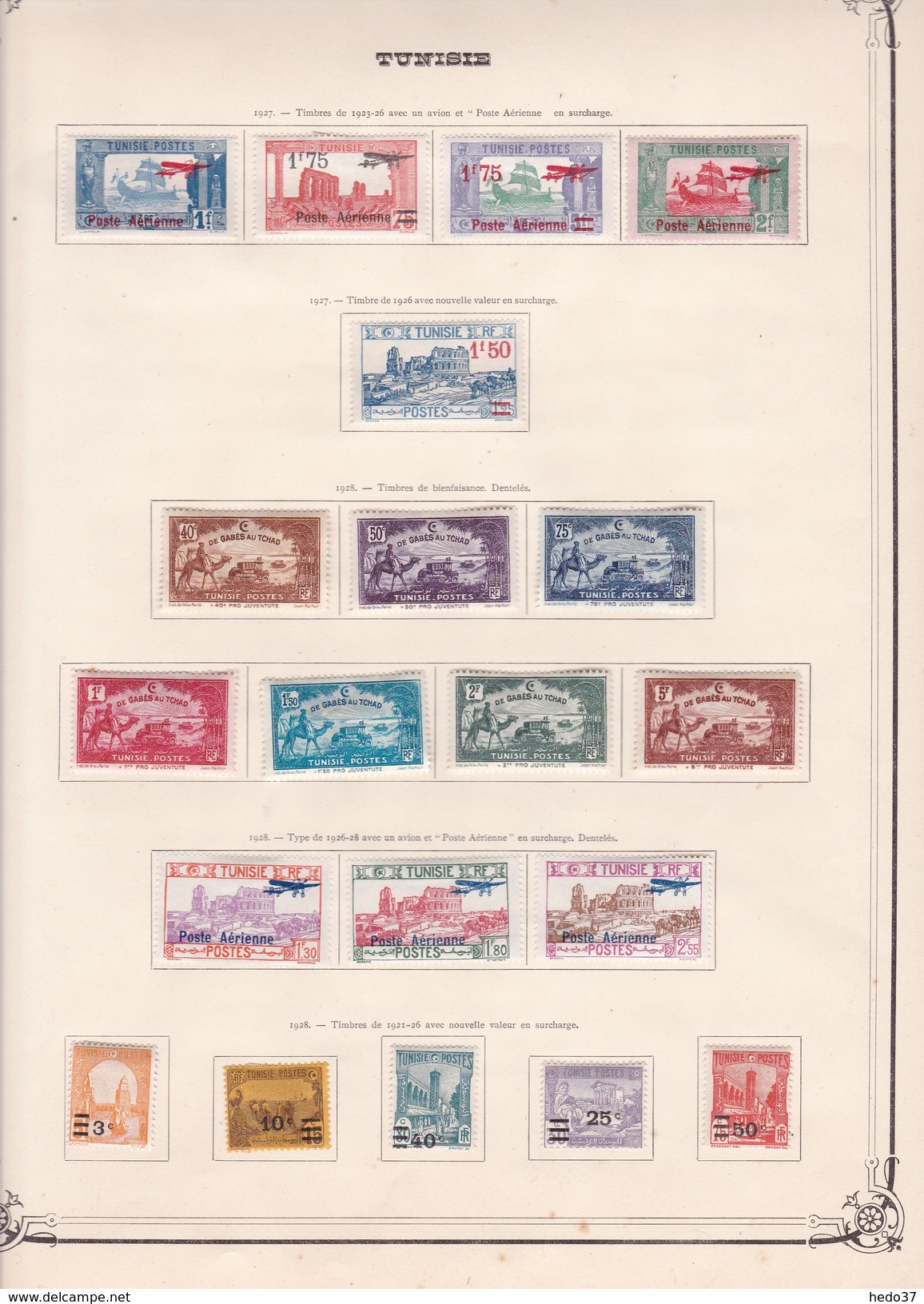 Tunisie - Collection Vendue Page Par Page - Timbres Neufs */** / Oblitérés- Qualité B/TB - Neufs