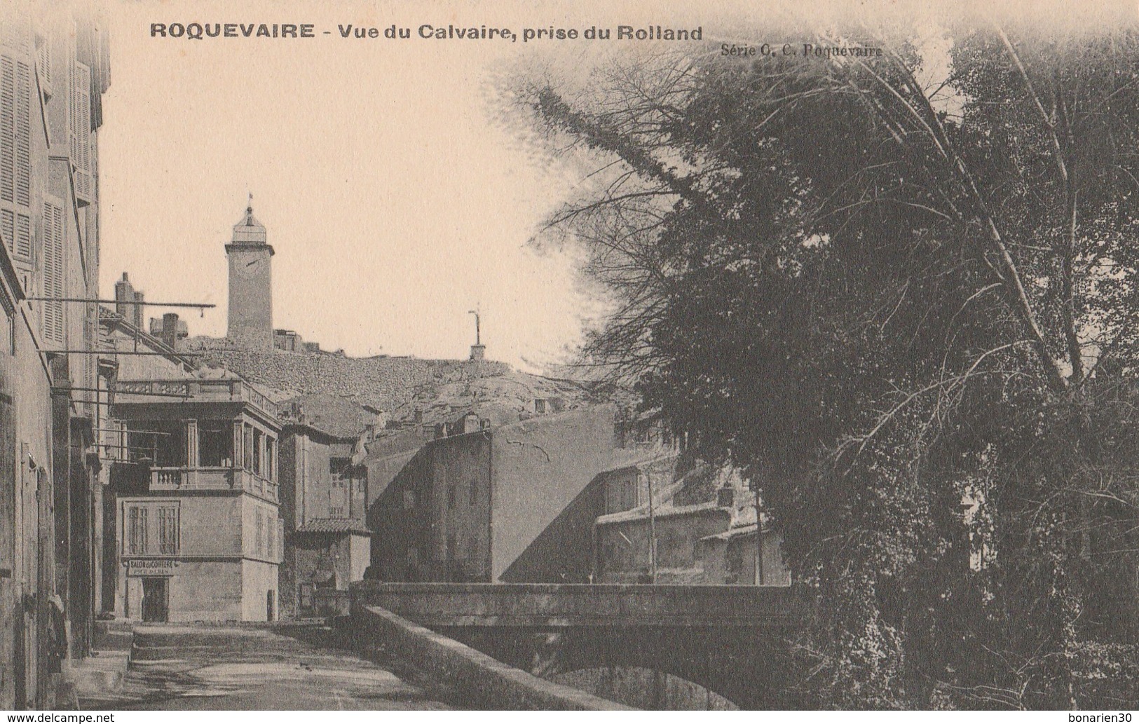 CPA 13 ROQUEVAIRE VUE DU CALVAIRE PRISE DU ROLLAND - Roquevaire