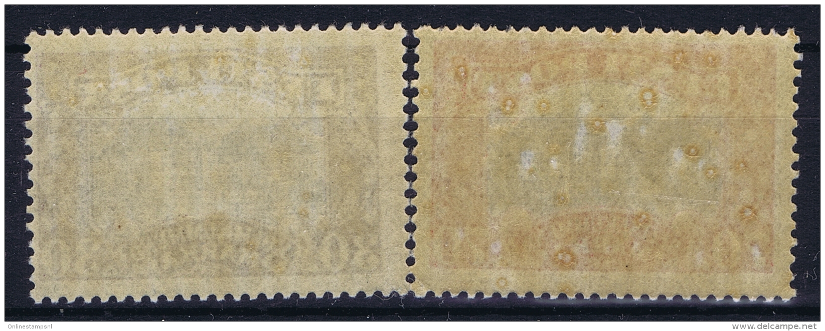 Estland Estonia Estonie: Mi 55 - 56 MNH/**/postfrisch/neuf Sans Charniere 1924 Irregular Gum As Usual - Estland