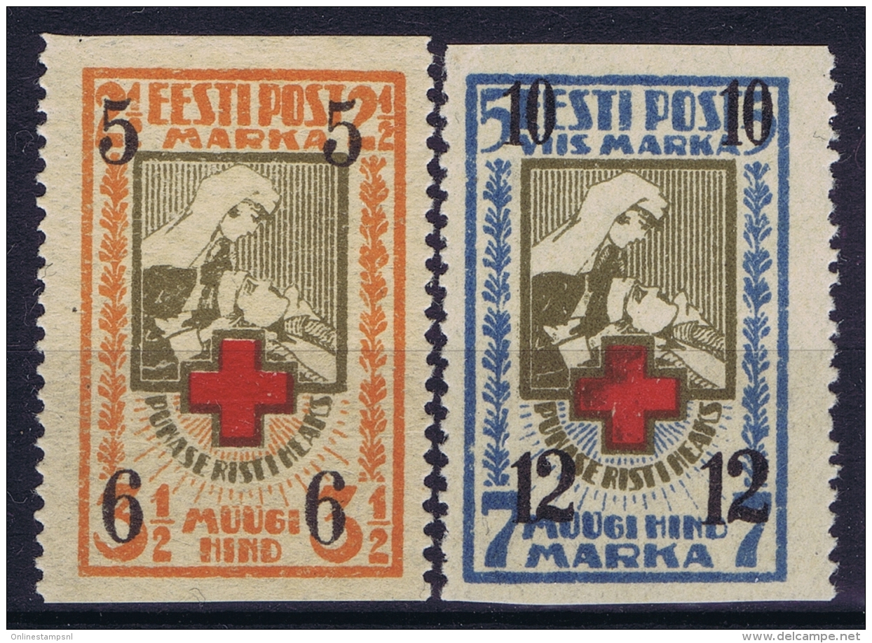 Estland Estonia Estonie: Mi 60 Uw - 61 Uw MNH/**/postfrisch/neuf Sans Charniere 1926 - Estland