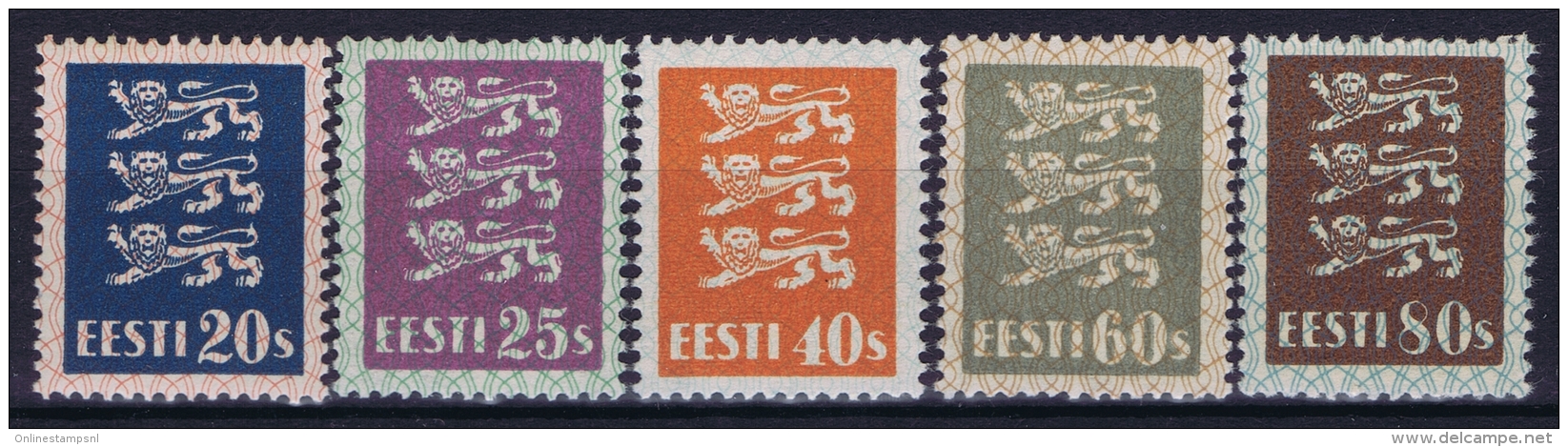Estland Estonia Estonie: Mi 82 - 86 MNH/**/postfrisch/neuf Sans Charniere 1928 High Values - Estland