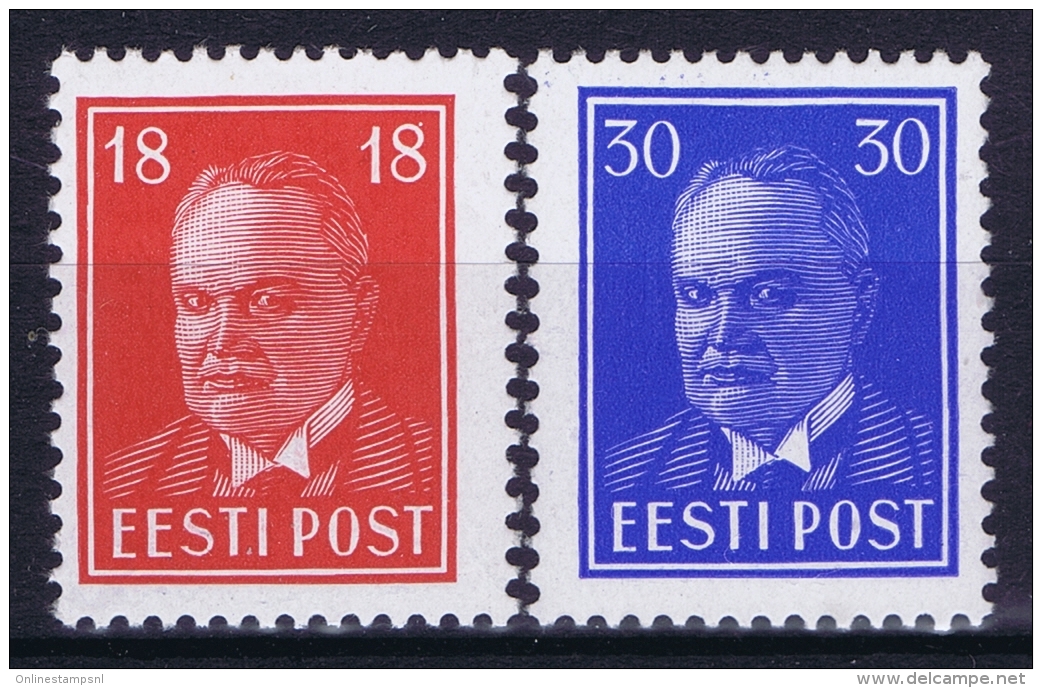 Estland Estonia Estonie: Mi 146 - 147 MNH/**/postfrisch/neuf Sans Charniere 1939 - Estland