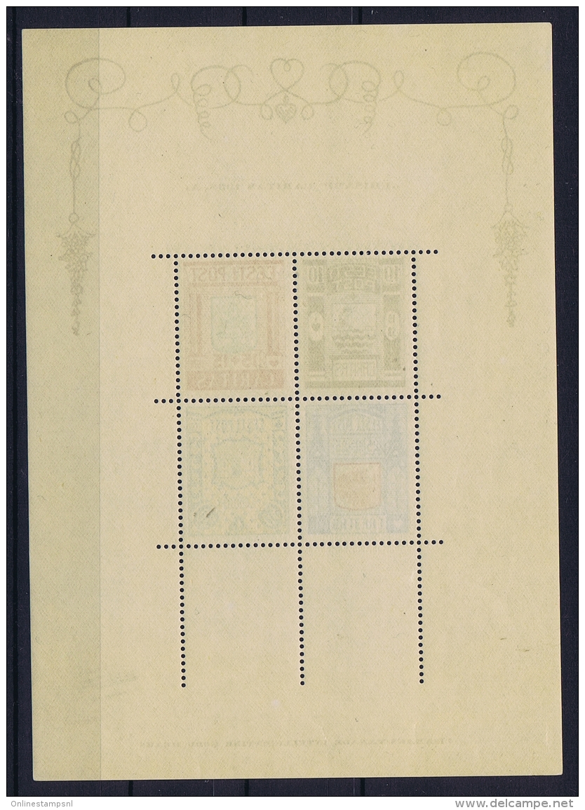 Estland Estonia Estonie: Mi Block Nr 1   MNH/**/postfrisch/neuf Sans Charniere  1938 - Estland