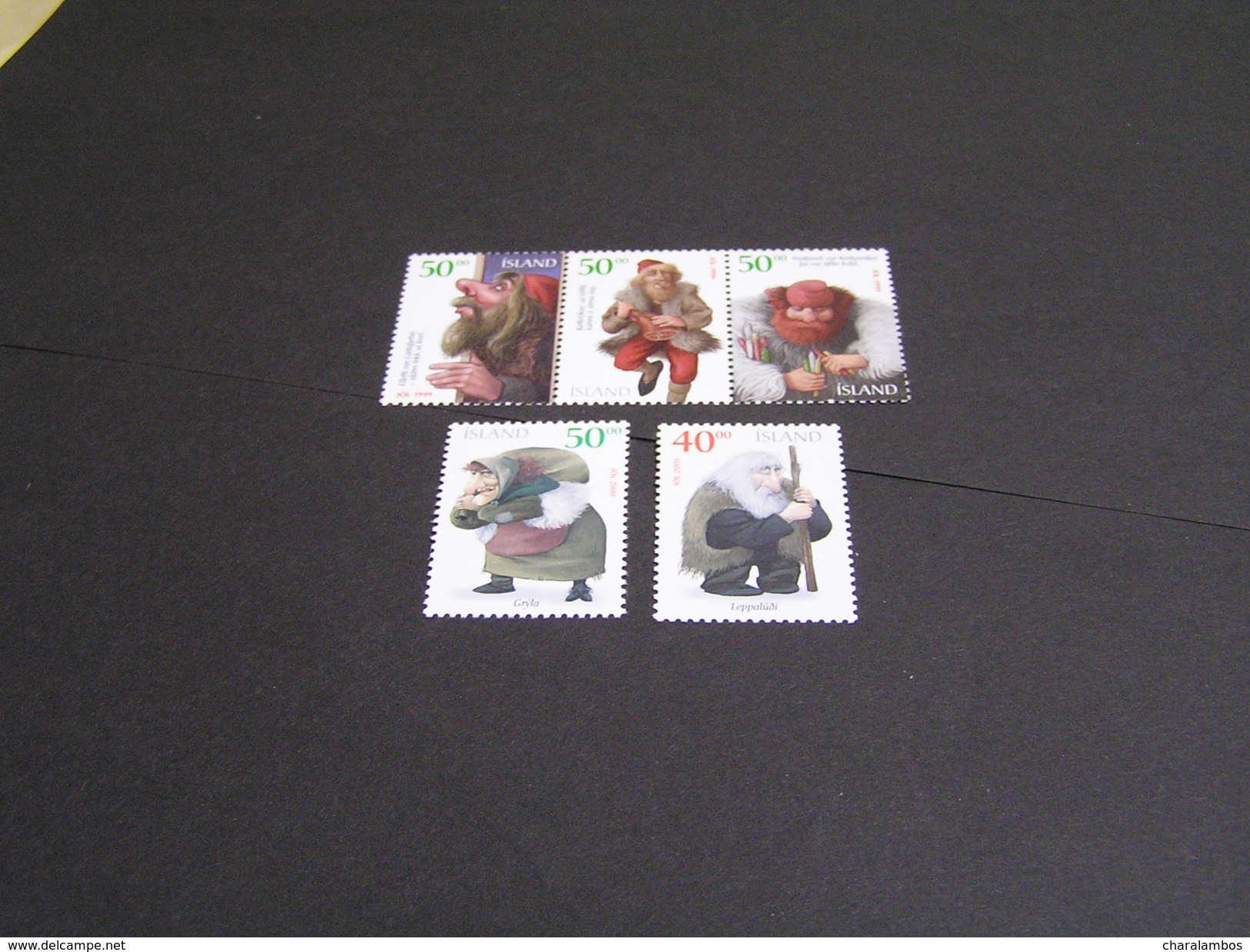 ISLAND 1999 SET 977b/977p  END BLOK FOLDER MNH.. - Unused Stamps