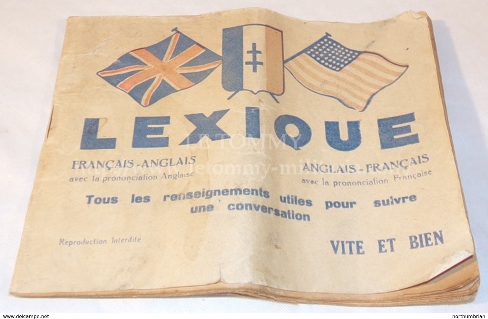 Lexique Français-Anglais GB/US WW2 Libération USA Américain Anglais - 1939-45