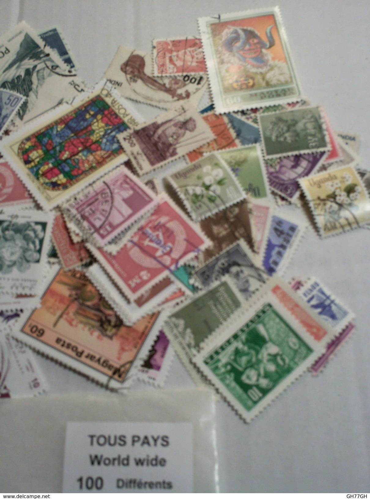 100 Timbres Tous Pays   VRAC - Mezclas (max 999 Sellos)