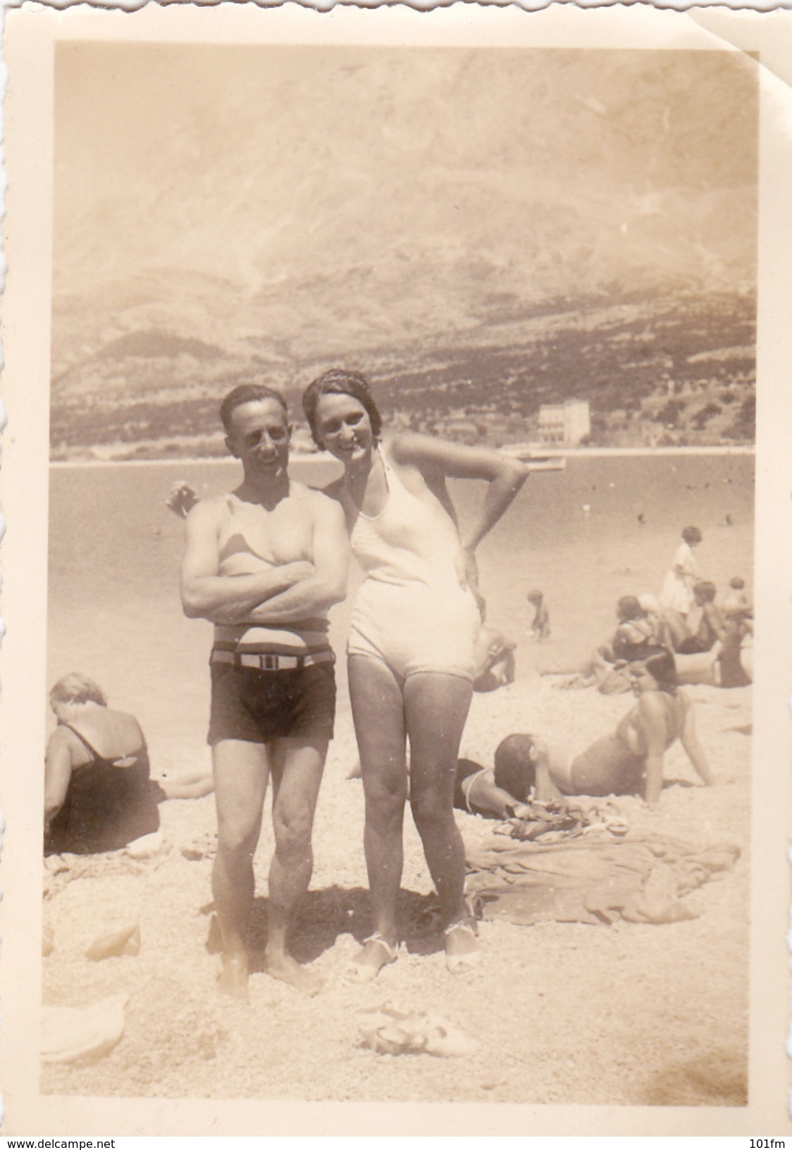 BEACH CA.1935, SWIMSUITS, COSTUMI DA BAGNO, CROATIA, DALMATIA, LOT 10 PHOTO