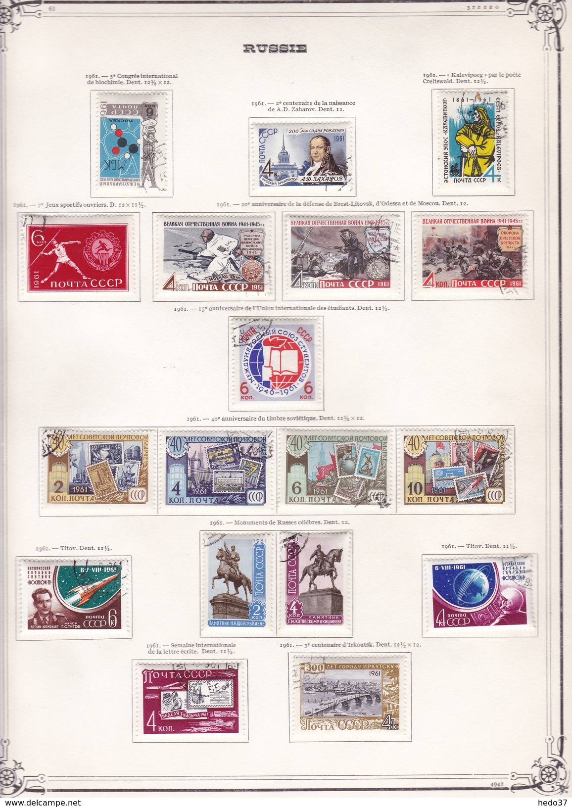 Russie URSS - Collection Vendue Page Par Page - Timbres Neufs */** / Oblitérés- Qualité TB - Gebraucht