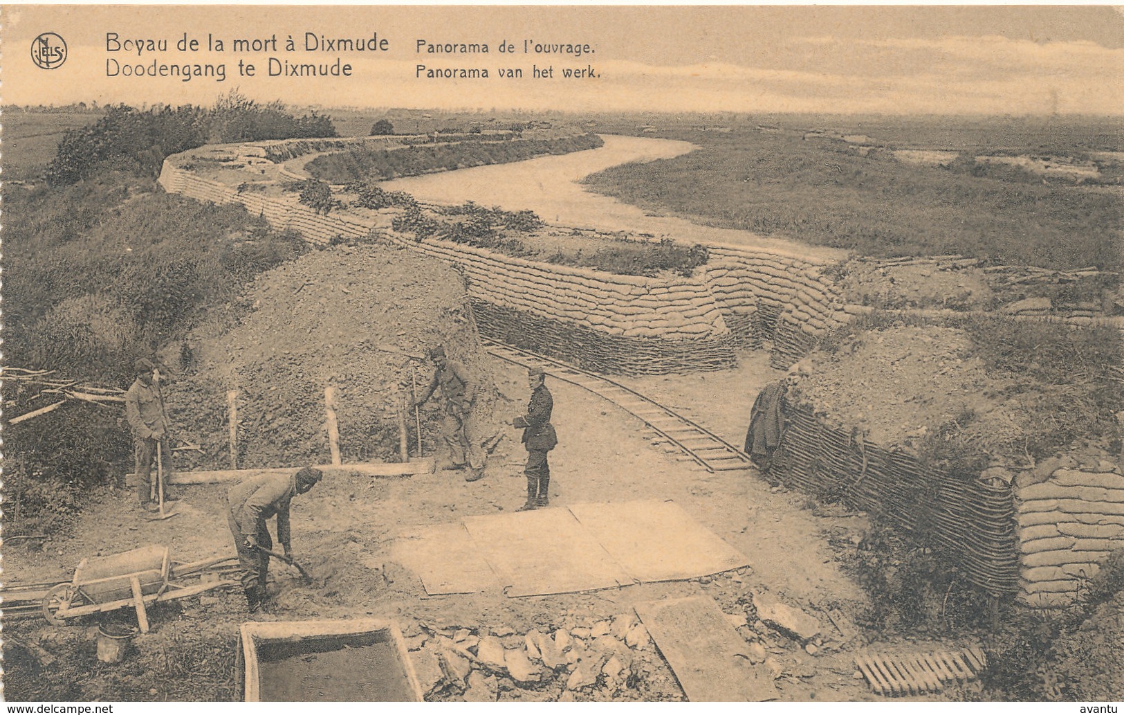 DIKSMUIDE / 1914-18 / DE DODENGANG / BOYAU DE LA MORT / PANORAMA VAN DE WERKEN / SPOORBAAN / DE IJZER - Diksmuide