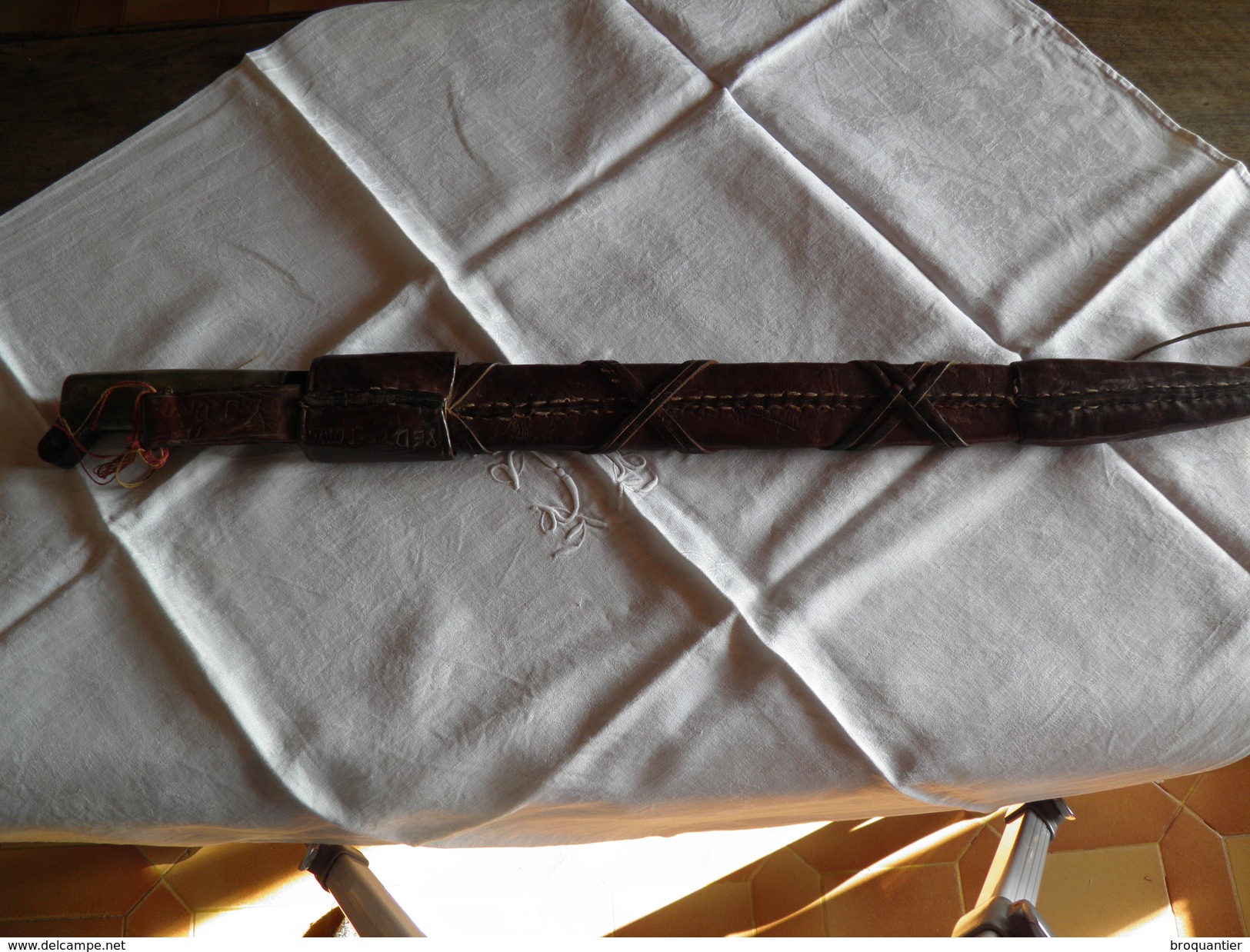 Machette La Palma Avec Fourreau En Cuir - Outils Anciens