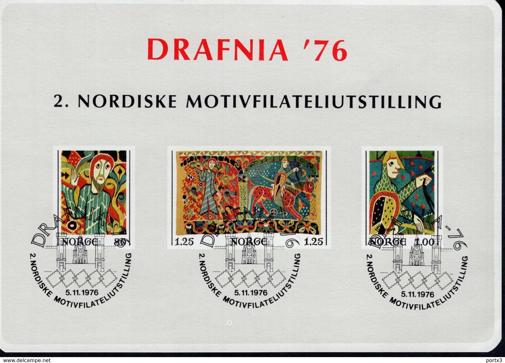 Norwegen Vignette Briefmarkenausstellung Drafina 76 MNH Postfrisch ** - Hojas Bloque