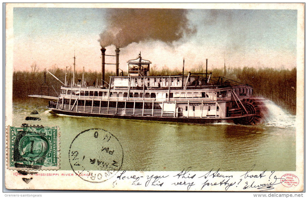 USA - LOUISIANE - Mississippi River Boat - Autres & Non Classés