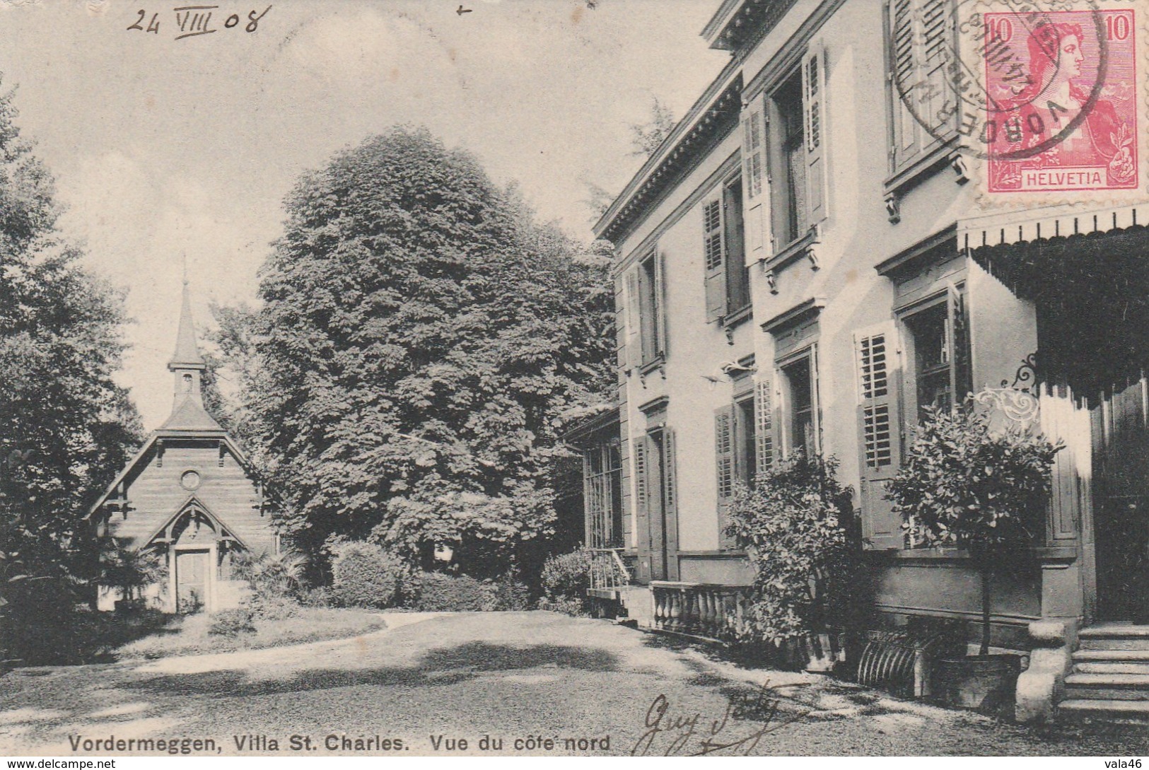 SUISSE  VORDERMEGGEN    CPA  -  VILLA SAINT CHARLES   COTE NORD - Meggen