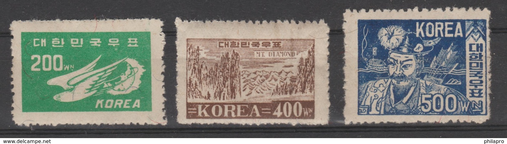 COREE /KOREA  3  OLD STAMPS    Ref  3443 M - Korea (...-1945)