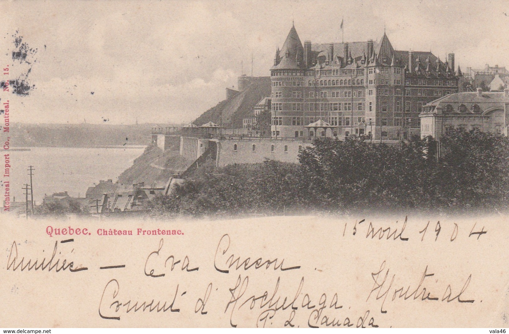 CANADA   QUEBEC    CPA    CHATEAU FRONTENAC - Québec - Château Frontenac