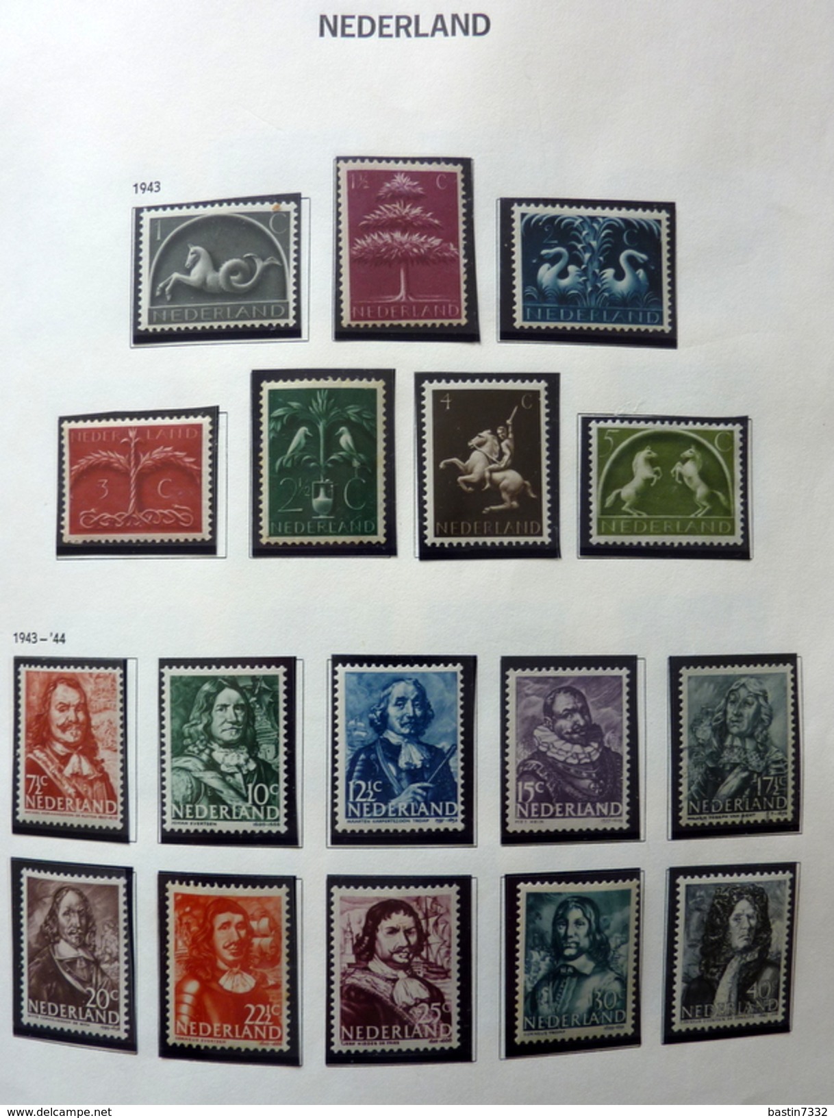 Netherlands/Pays-Bas/Olanda collection in 2 Davo binders