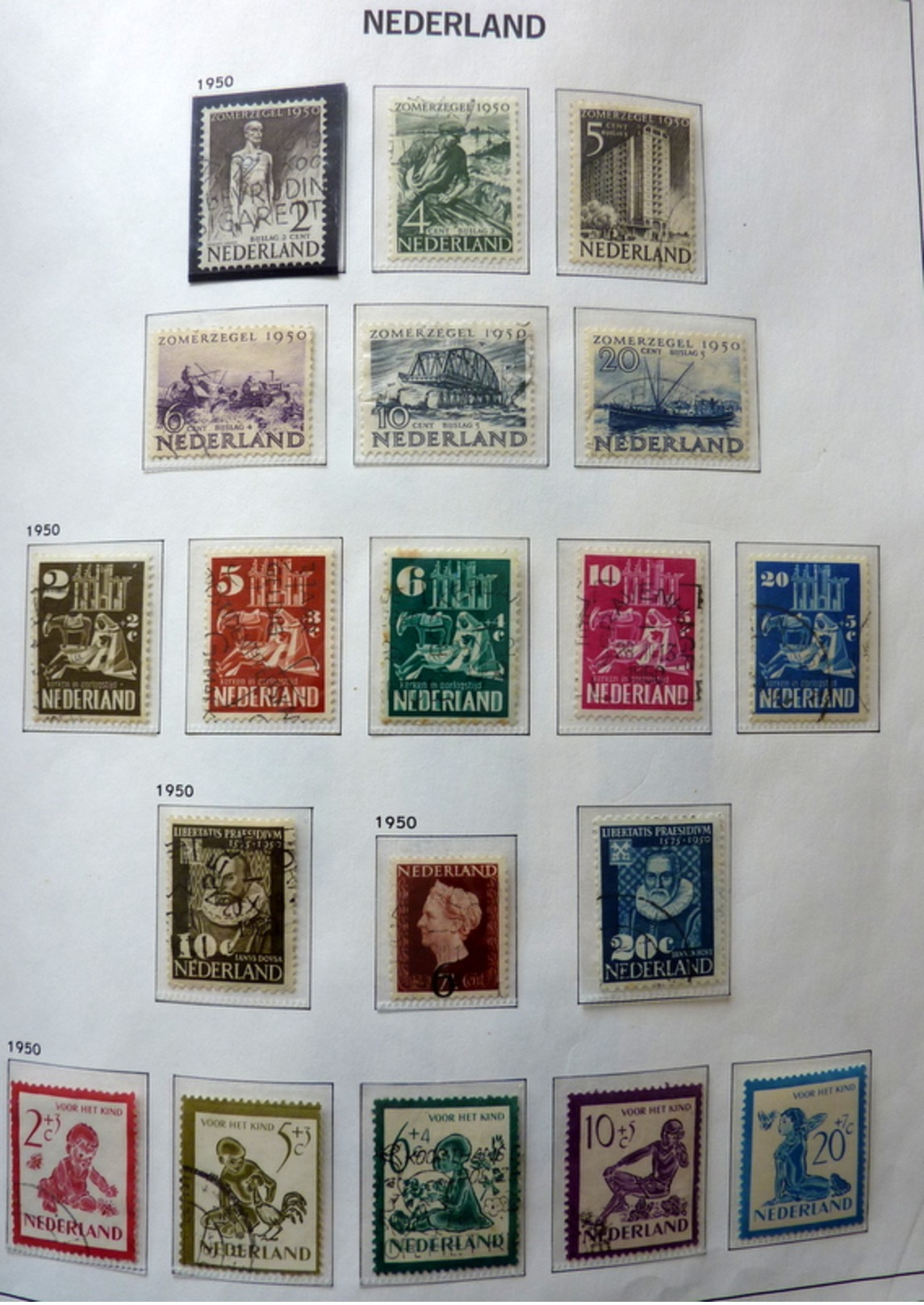 Netherlands/Pays-Bas/Olanda collection in 2 Davo binders