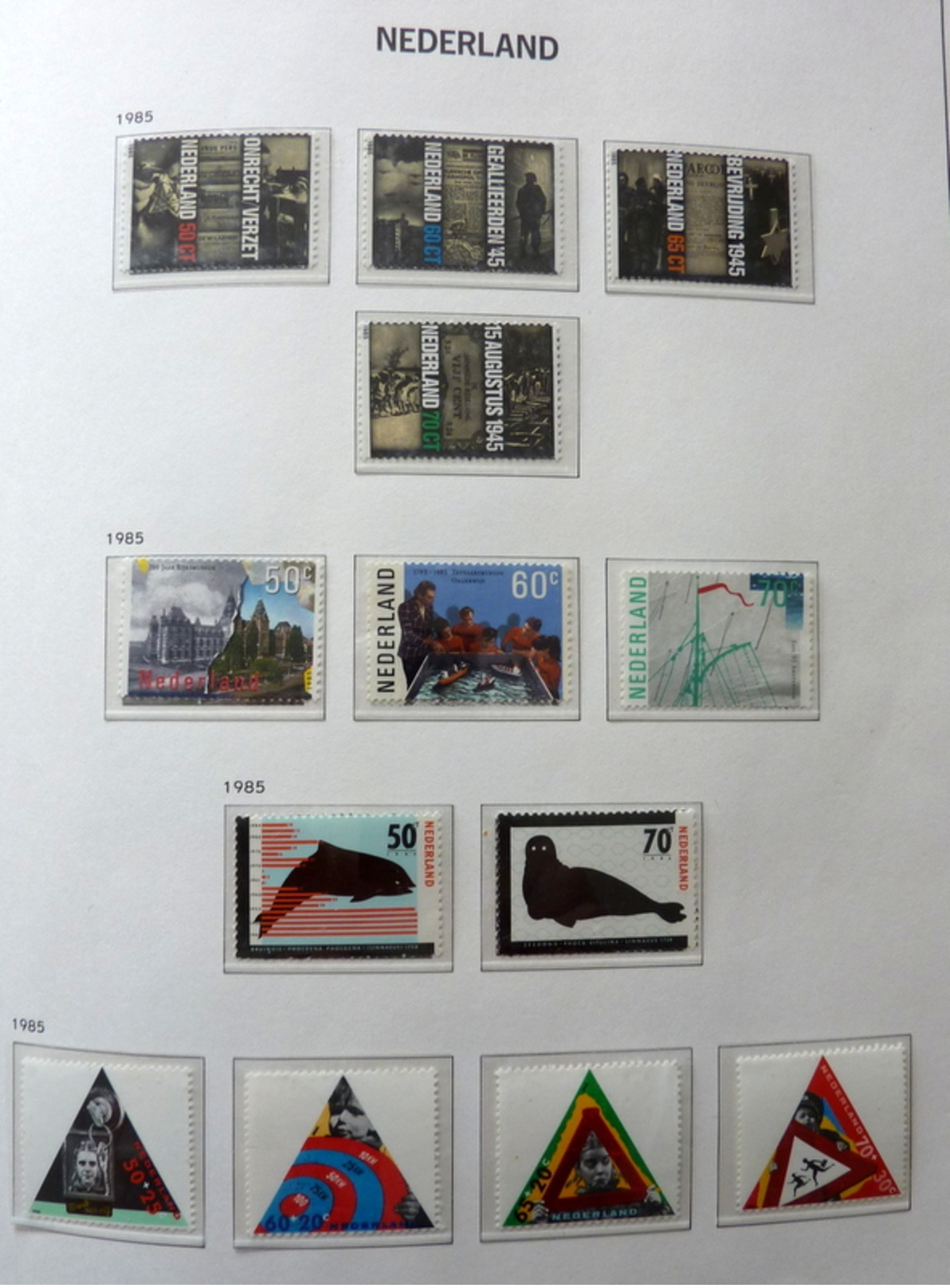 Netherlands/Pays-Bas/Olanda collection in 2 Davo binders