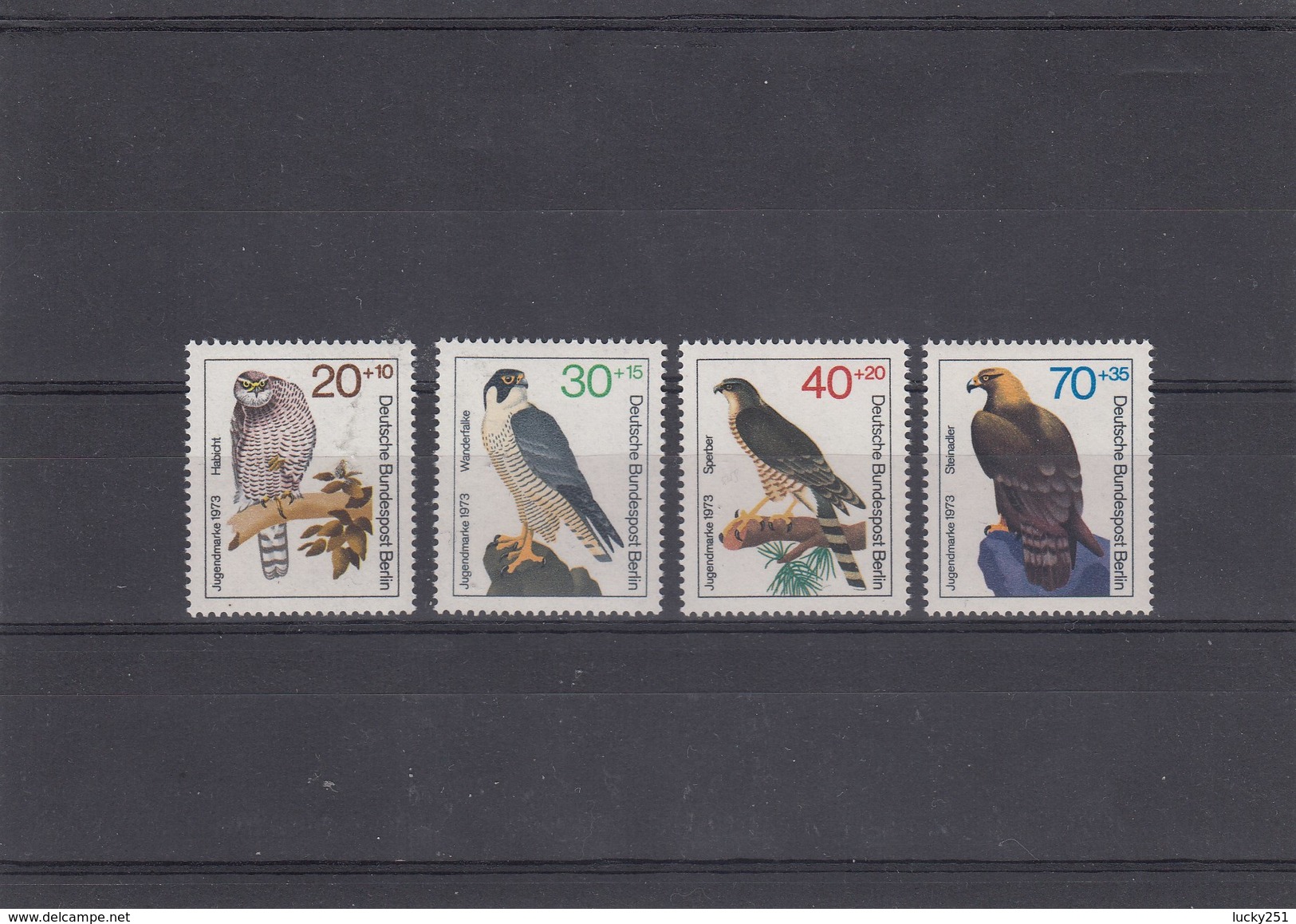 Allemagne, Berlin - Oiseaux Divers, Neufs**, Année 1973, Y.T. 407/410 - Unused Stamps