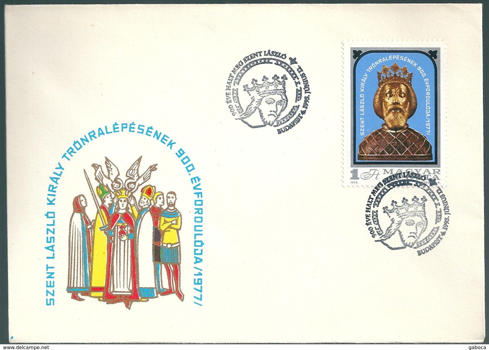 4428 Hungary SPM Personality Royalty King Saint Ladislav History - Royalties, Royals