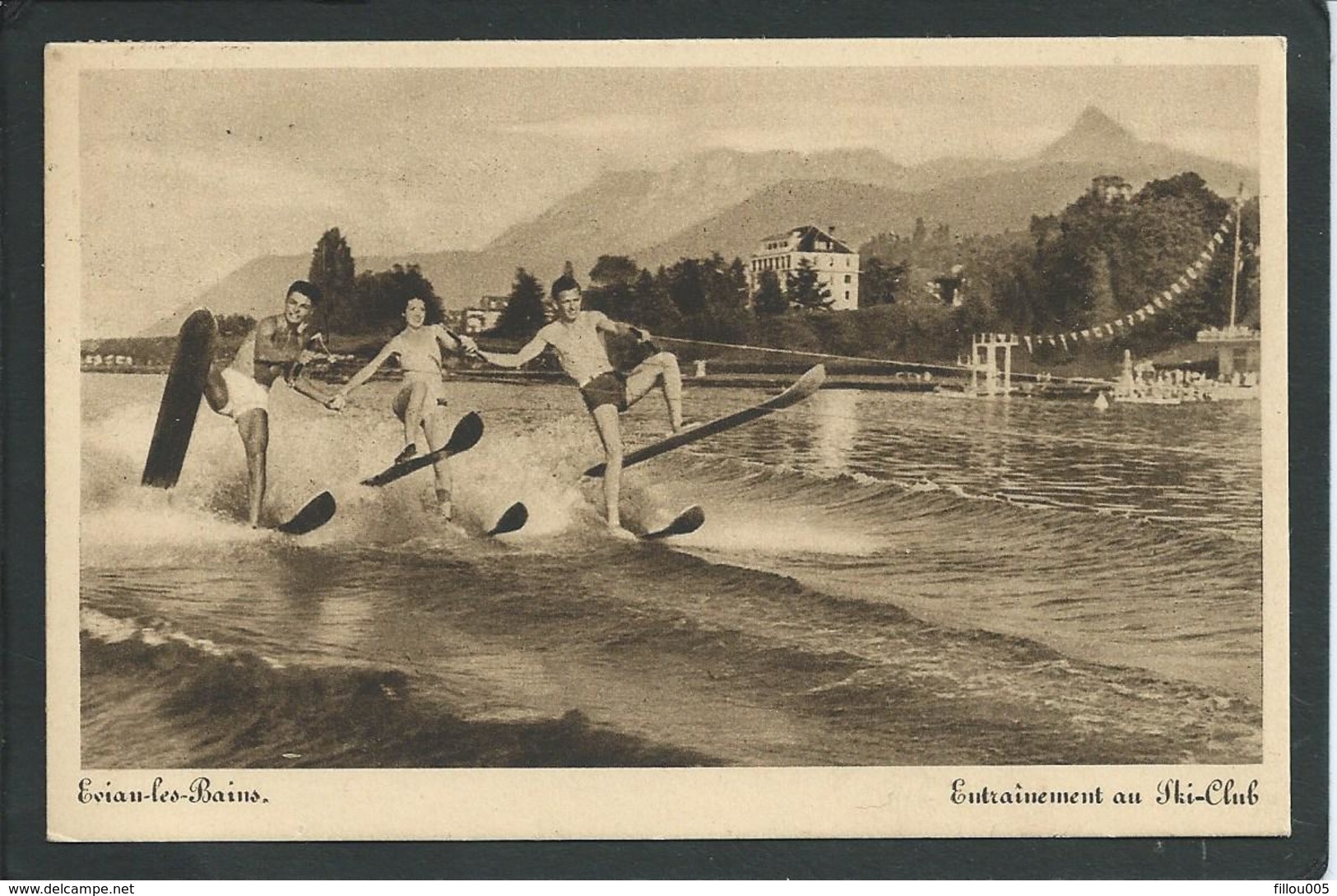 74 EVIAN ( HAUTES- SAVOIE ) ANIMEE.SKI NAUTIQUE....C1734 - Water-skiing