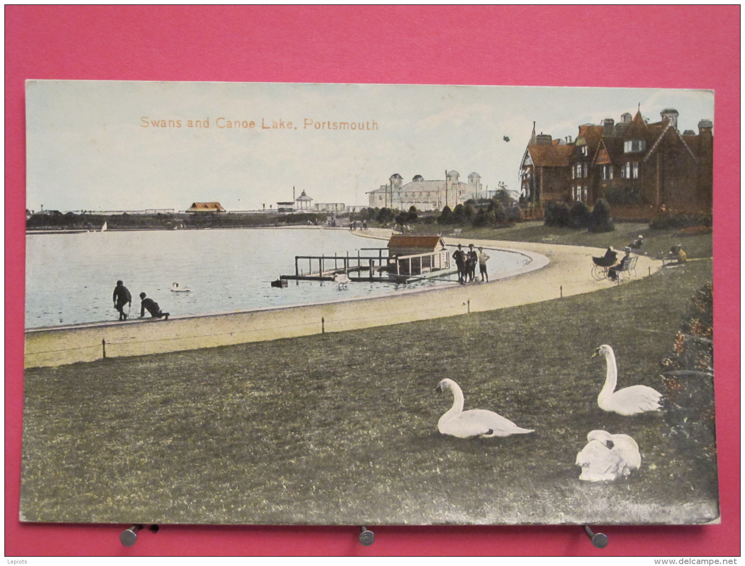 Angleterre - Portsmouth - Swans And Canoe Lake - Scans Recto-verso - Portsmouth