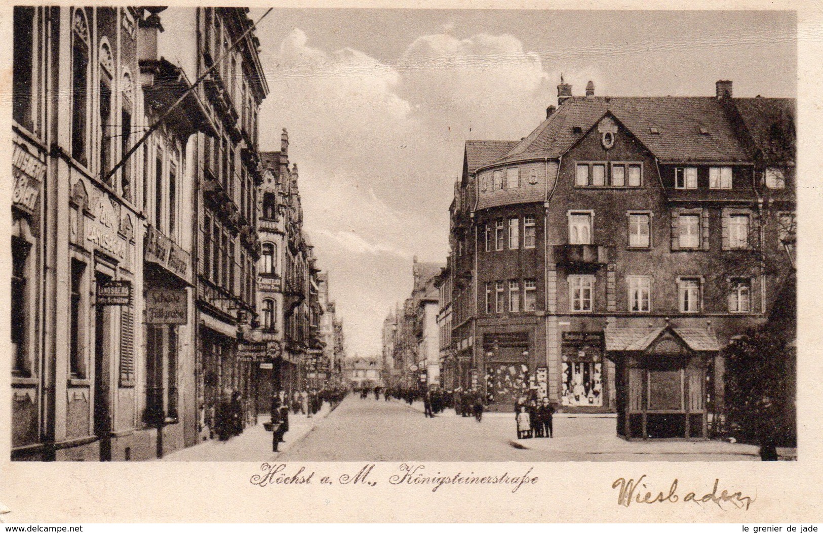 CPA Allemagne Hochst A. M - Konigsteinerstrasse - Höchst