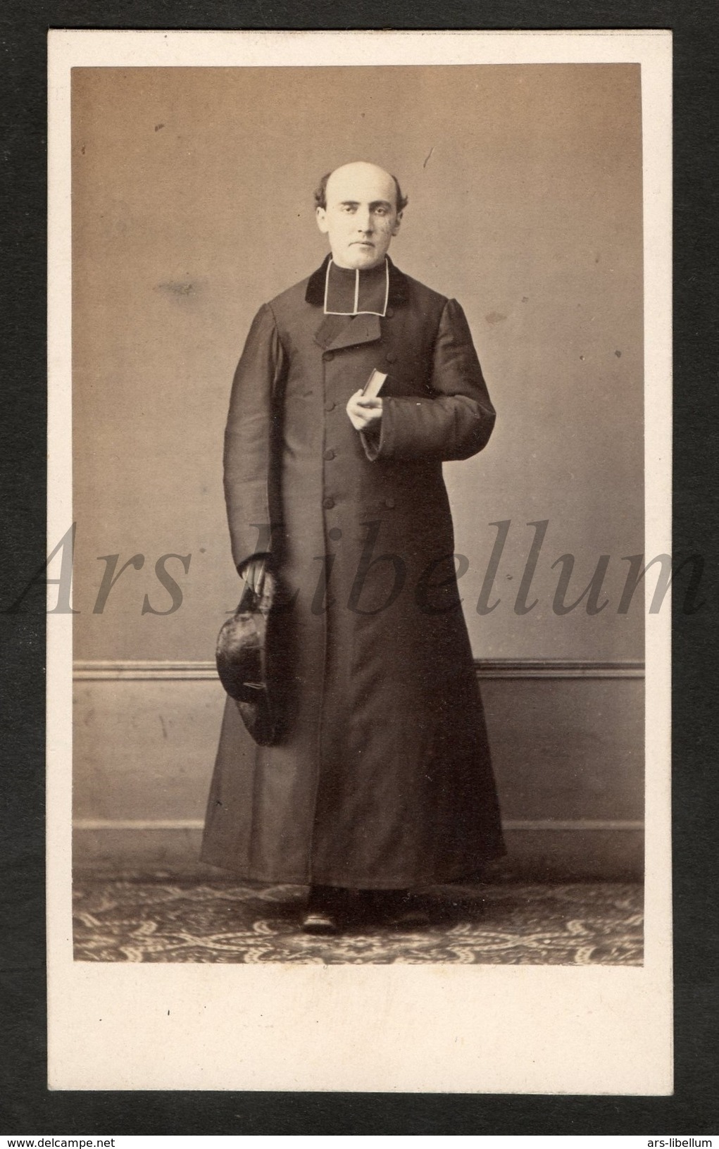 Photo-carte De Visite / CDV / Homme / Man / Priester / Priest / Prêtre / Photo Durand / Lyon / 2 Scans - Anciennes (Av. 1900)