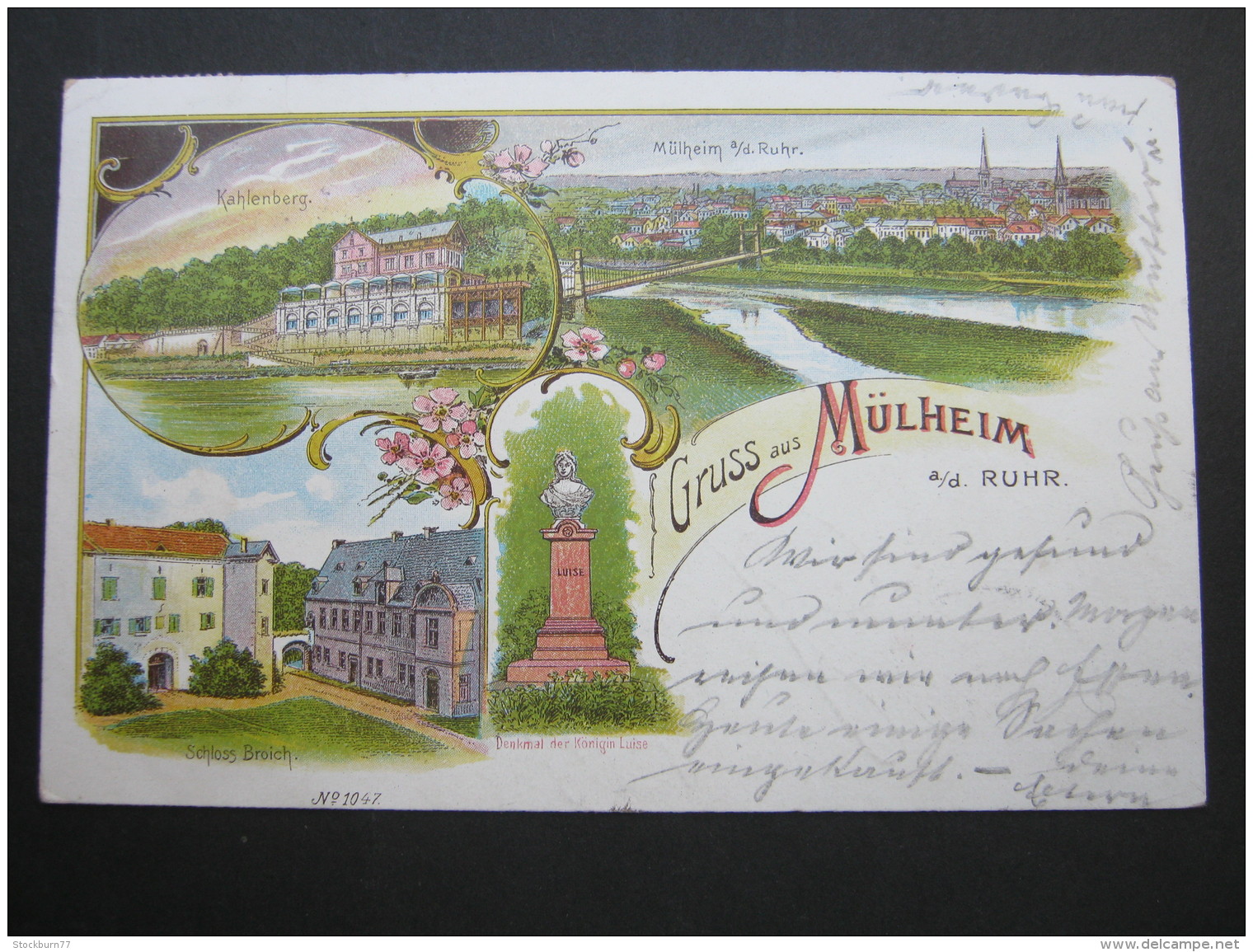 MÜLHEIM An Der Ruhr , Colorlitho  ,  Schöne Karte  Um 1900   Mit Marke + Stempel - Muelheim A. D. Ruhr