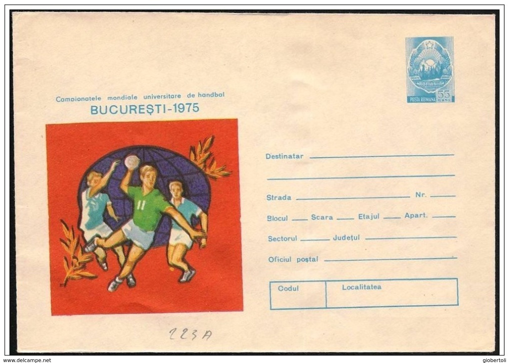 Romania/Roumanie 3 Intero, 3 Stationery, 3 Entier, Handball World Championship, Championnat Du Monde De Handball - Pallamano