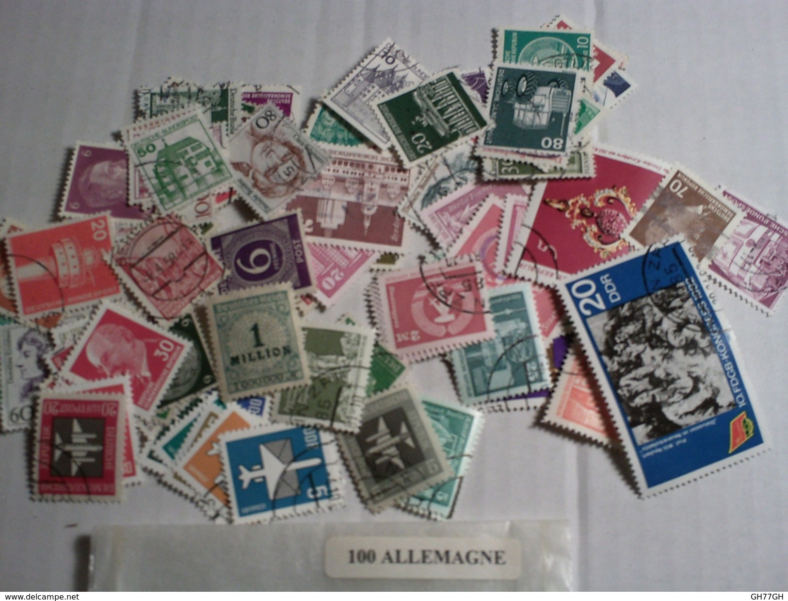 100 TIMBRES ALLEMAGNE VRAC - Mezclas (max 999 Sellos)