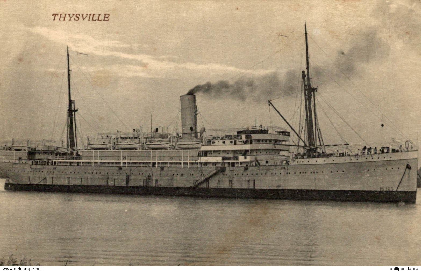 THYSVILLE    Bâteaux - Paquebots    Compagnie Belge Maritime Du Congo - Paquebote