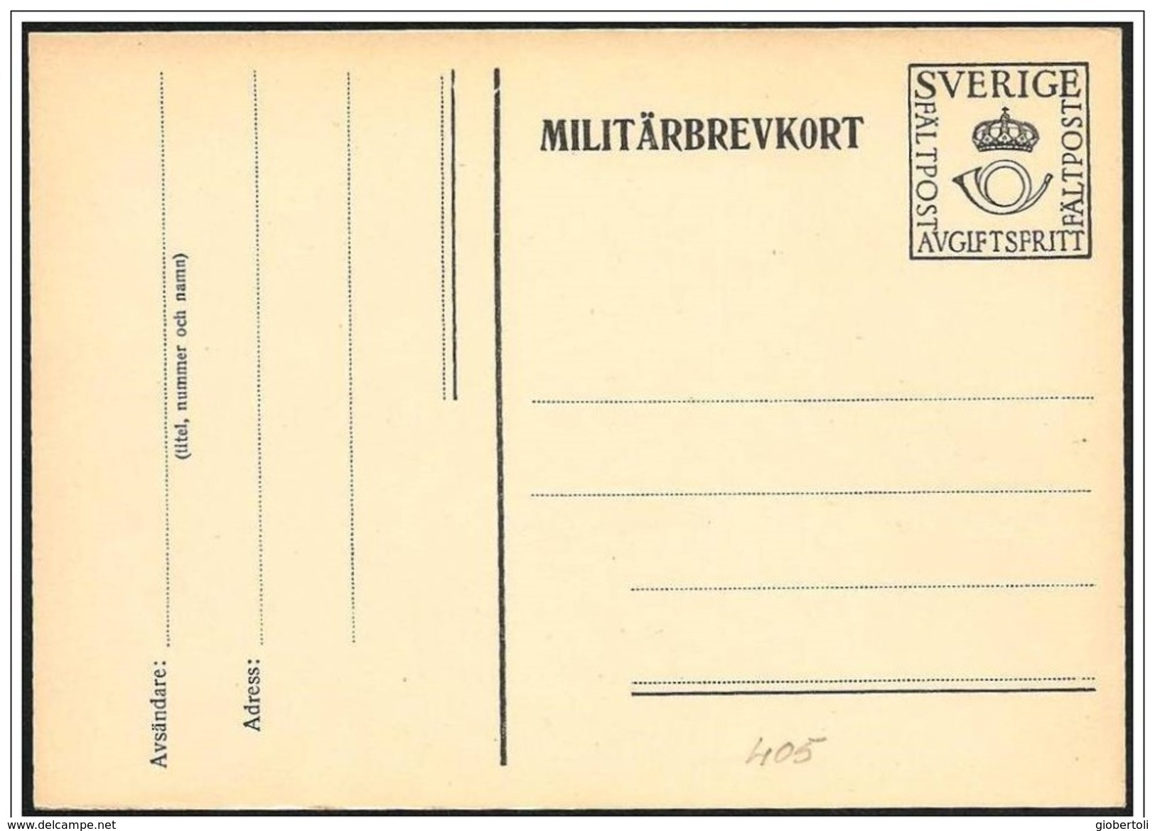 Svezia/Suède/Sweden: Intero, Stationery, Entier, Franchigia Militare, Free Military, Franchise Militaire - Military