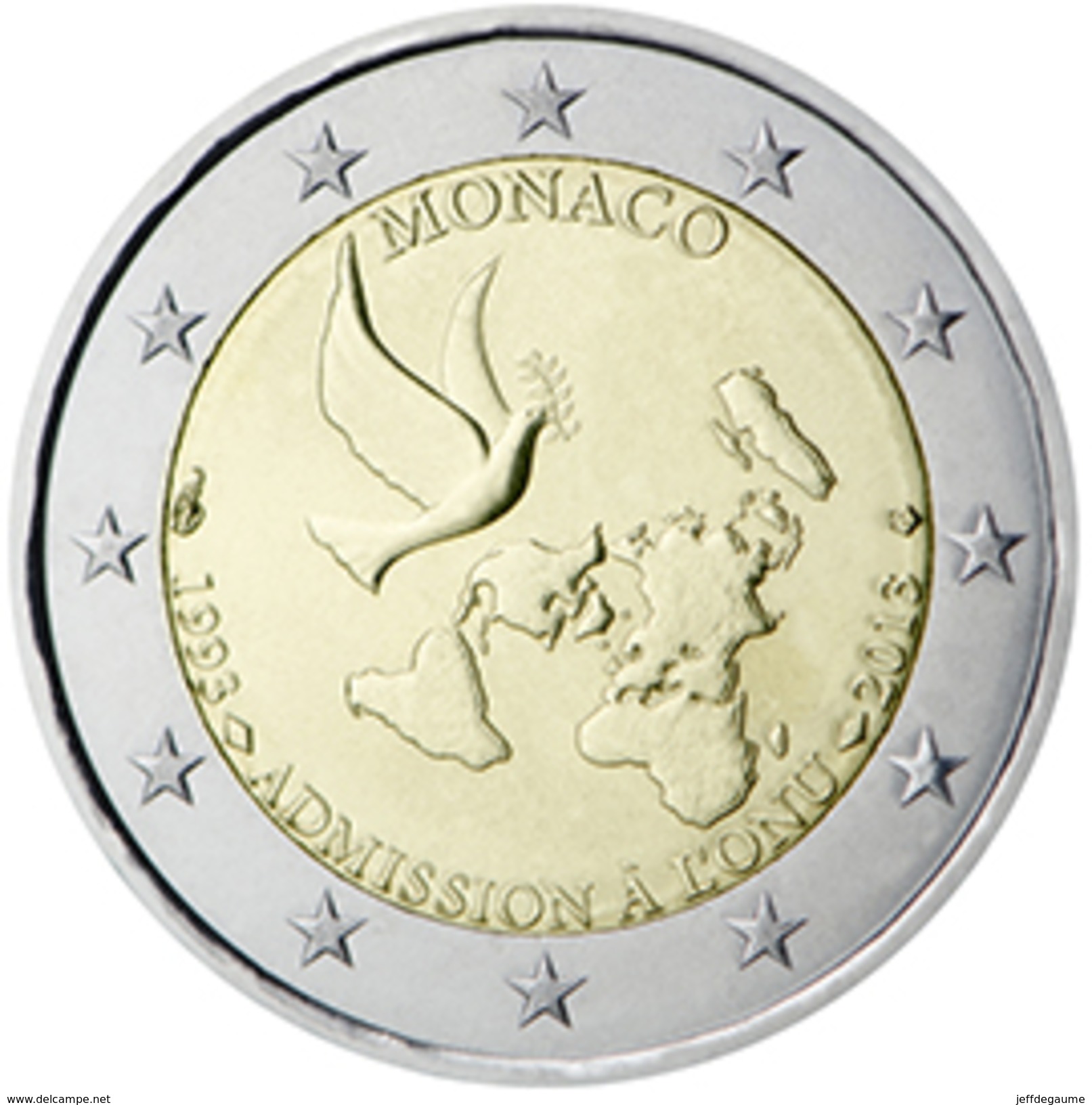 Monaco  2 Euro Commémorative UNC 2013 - Monaco