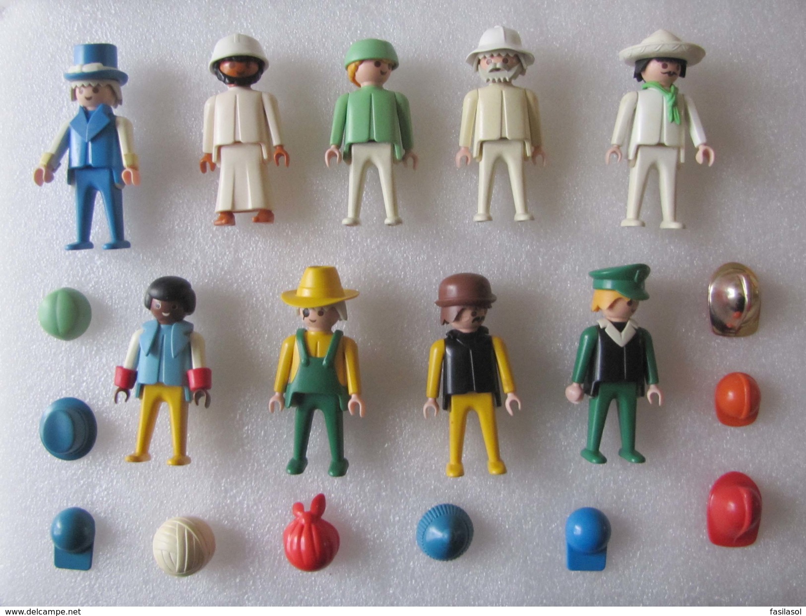 PLAYMOBIL : Lot De 9 Bonhommes Avec Accessoires - Playmobil