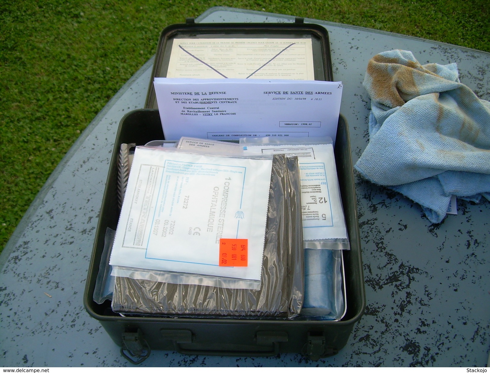 Trousse De 1er Urgence Collective De L'Armée Française - Equipo