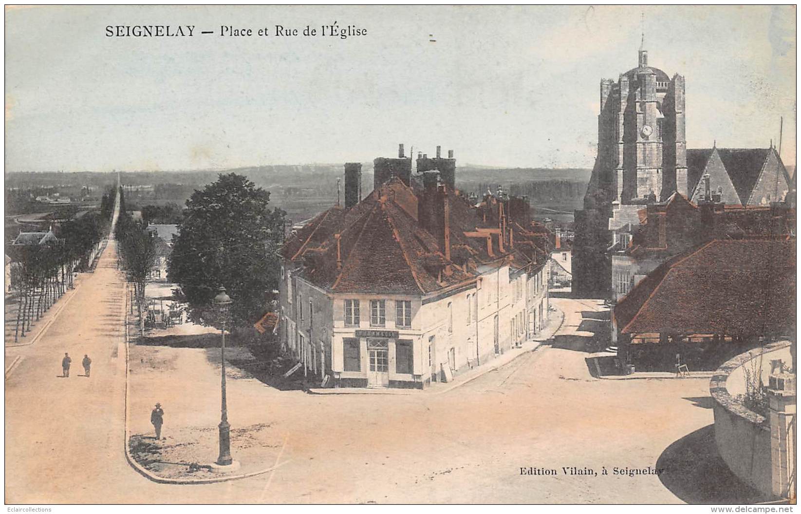 Seignelay    89       Place  Et Rue De L'Eglise     (voir Scan) - Seignelay