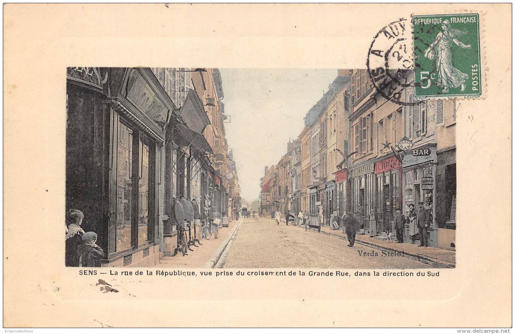 Sens    89      Rue De La République . Commerces                 (voir Scan) - Sens