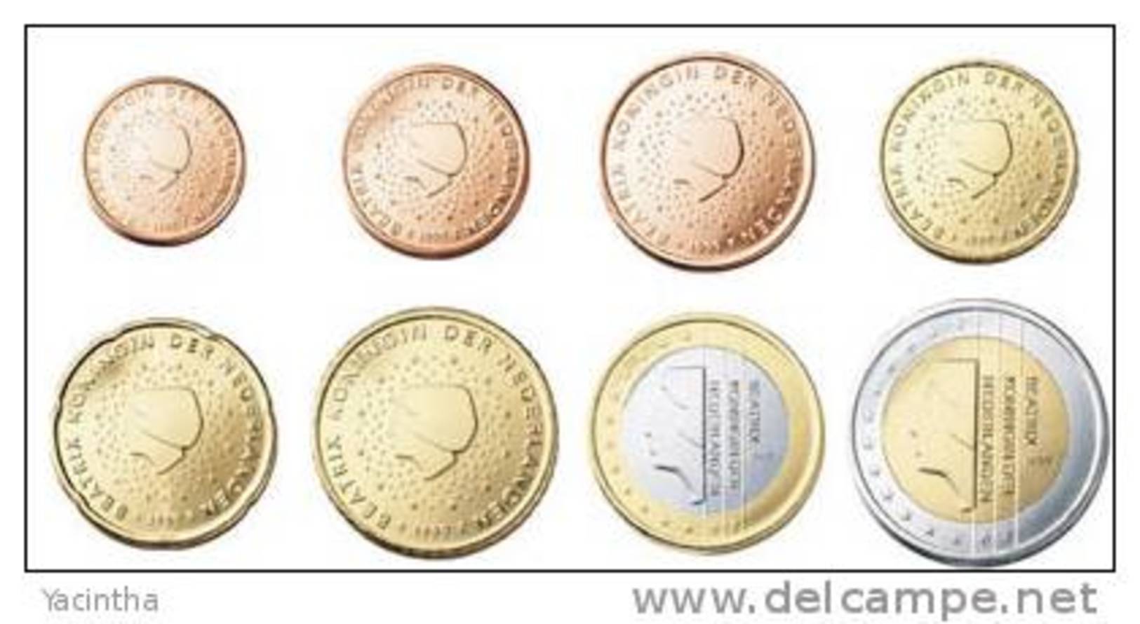 @Y@  Nederland    Serie  2010   1 Ct - 2 Euro   UNC  8  Munten - Pays-Bas