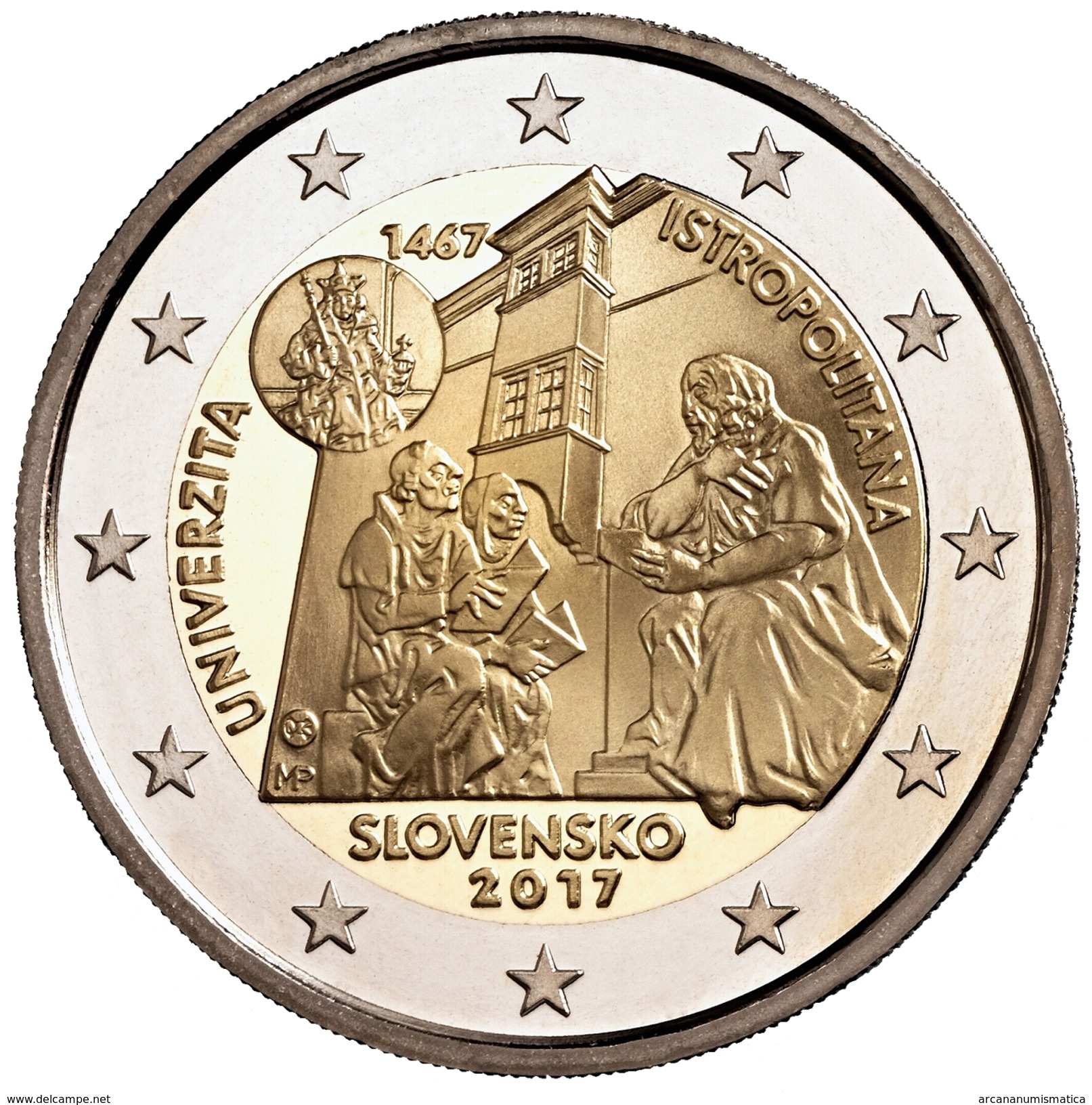 ESLOVAQUIA  2&euro; 2.017  2017 "ISTROPOLITANA" Bimetalic UNCirculated  T-DL-12.032 - Slovaquie