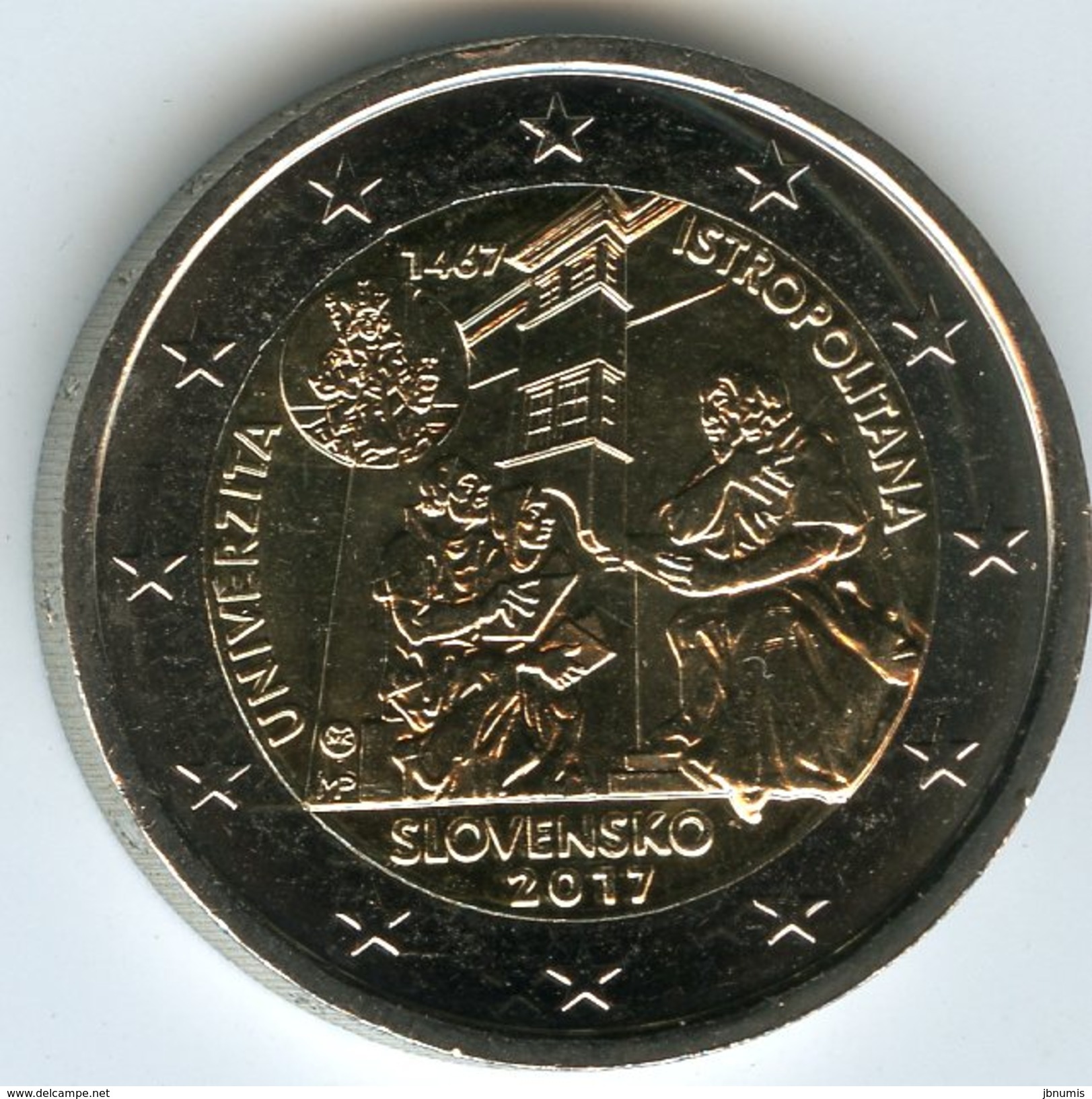 Slovaquie Slovakia 2 Euro 2017 550 Ans De L'Academie D' Istropolitana UNC - Eslovaquia