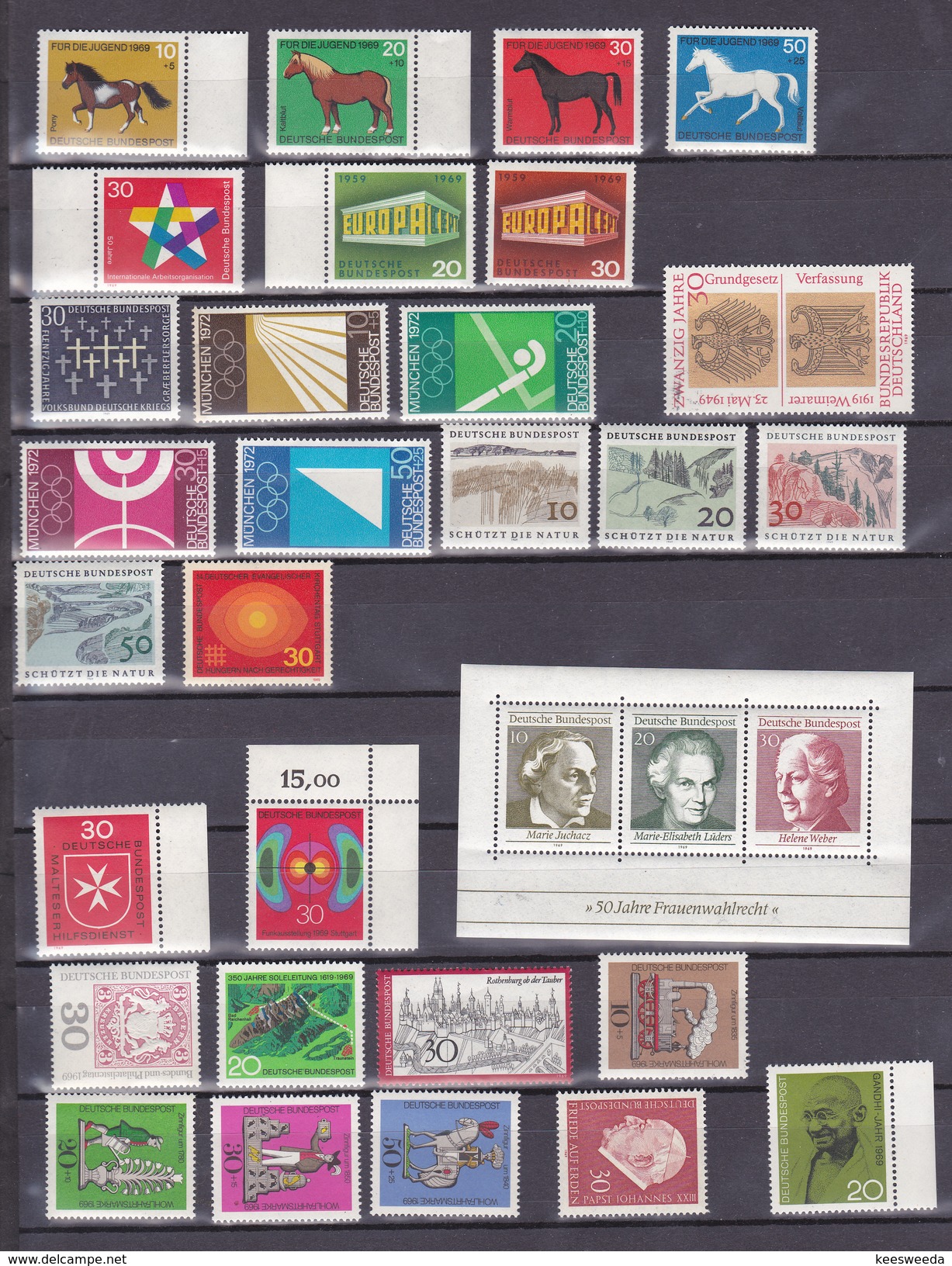 Duitsland 578-609 - Unused Stamps