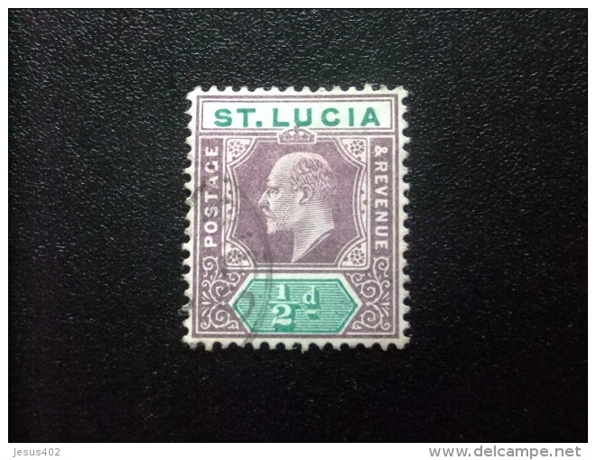 SAINTE-LUCIA ST LUCIA 1904 EDOUARD VII Yvert N&ordm; 47 &ordm; FU - St.Lucia (...-1978)