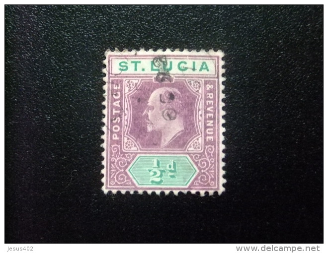 SAINTE-LUCIA ST LUCIA 1904 EDOUARD VII Yvert N&ordm; 47 &ordm; FU - St.Lucia (...-1978)