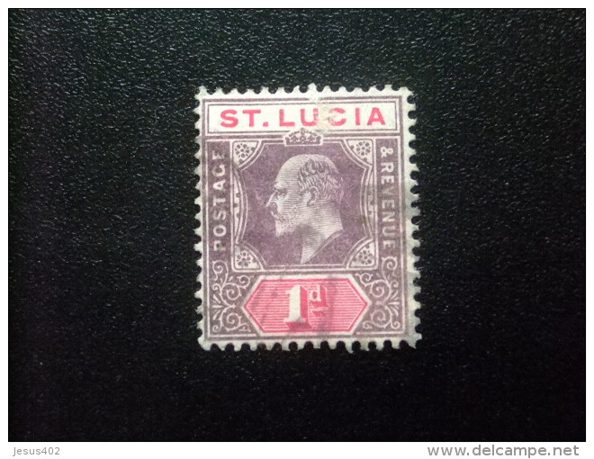 SAINTE-LUCIA ST LUCIA 1904 EDOUARD VII Yvert N&ordm; 48 &ordm; FU - St.Lucia (...-1978)