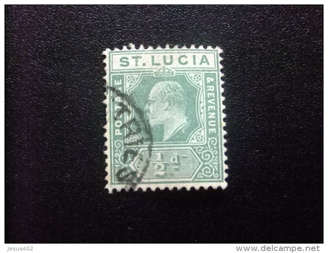 SAINTE-LUCIA ST LUCIA 1907 EDOUARD VII Yvert N&ordm; 54 &ordm; FU - St.Lucia (...-1978)