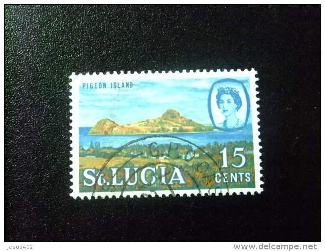 SAINTE-LUCIA ST LUCIA 1964 Ile Des Pigeons Yvert N&ordm; 188 A &ordm; FU - St.Lucia (...-1978)