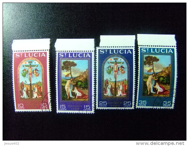 SAINTE-LUCIA ST LUCIA 1968 PAQUES Yvert N&ordm; 229 / 32 &ordm; FU - St.Lucia (...-1978)