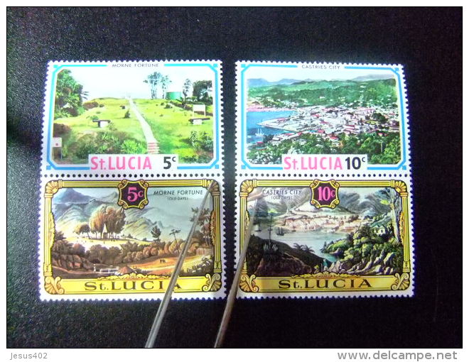 SAINTE-LUCIA ST LUCIA 1971 Vues Diverses Yvert N&ordm; 294 / 01 ** MNH Serie Incompl. - Ste Lucie (...-1978)