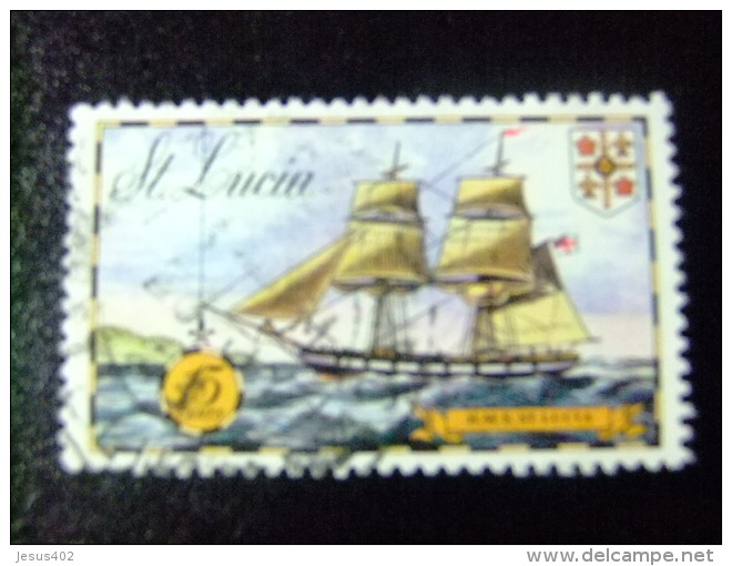 SAINTE-LUCIA ST LUCIA 1973 Bateaux HMS St Lucia Yvert N&ordm; 332 &ordm; FU - Ste Lucie (...-1978)